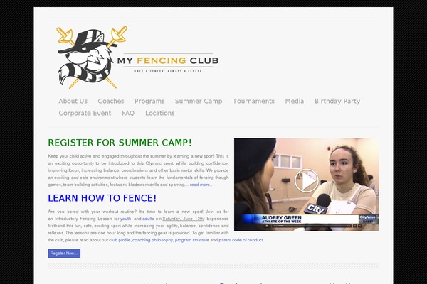 myfencing.ca site used Revelation-theme