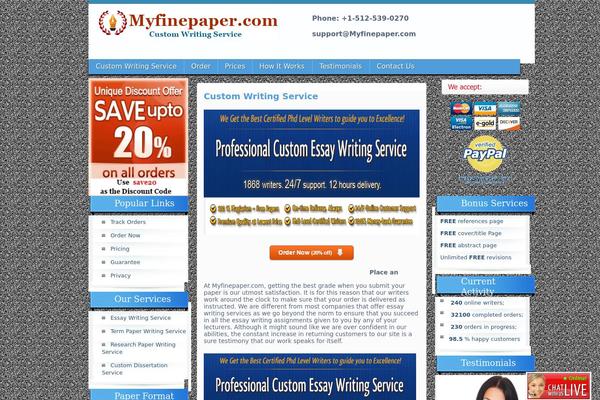 Fine theme site design template sample