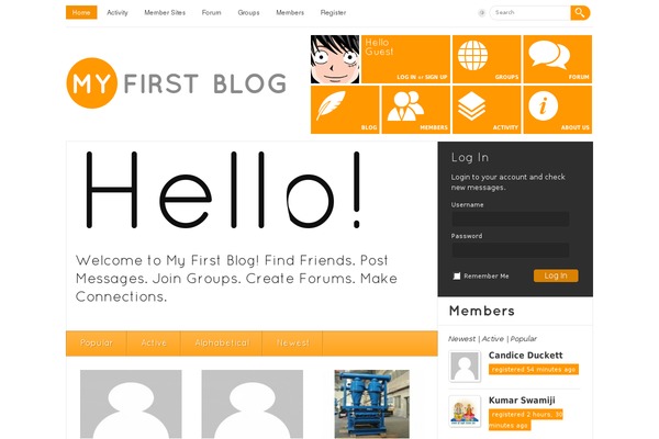 Chronus theme site design template sample