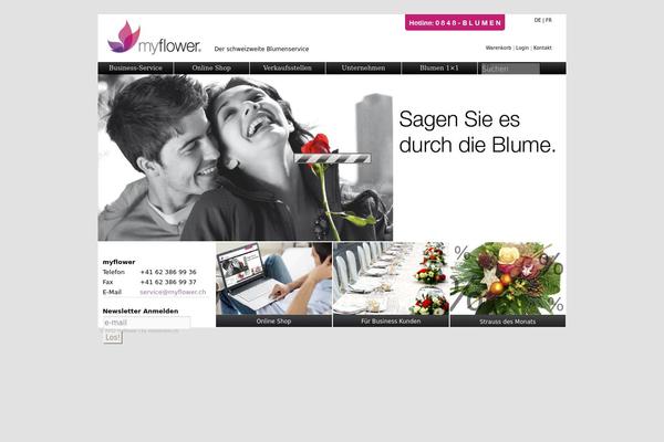 myflower.ch site used Myflower