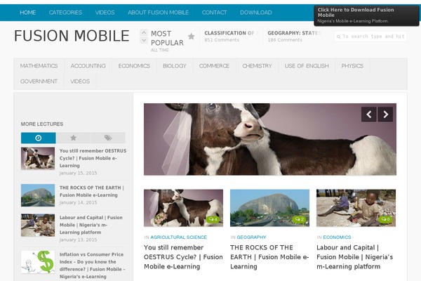 Site using WordPress Calls to Action plugin