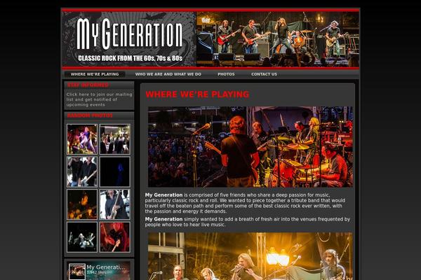 Site using Gigs Calendar plugin