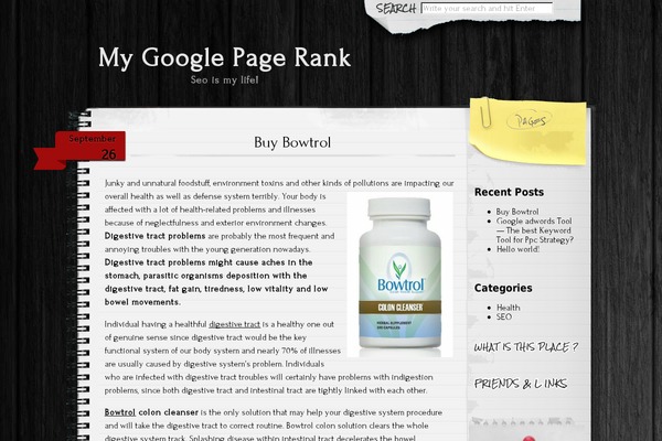 Anarcho Notepad theme site design template sample