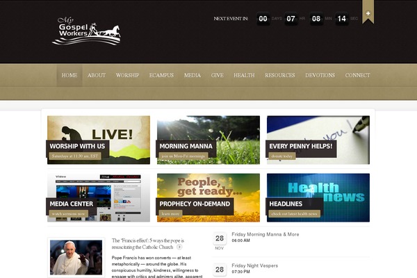 Site using AnyWP MailChimp plugin