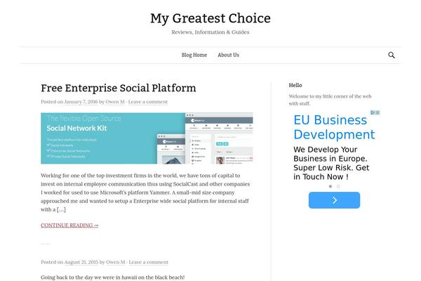 Graphy theme site design template sample