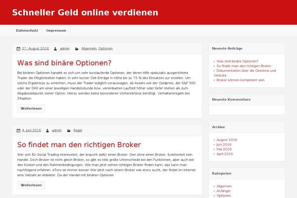 Simple and Clean theme site design template sample