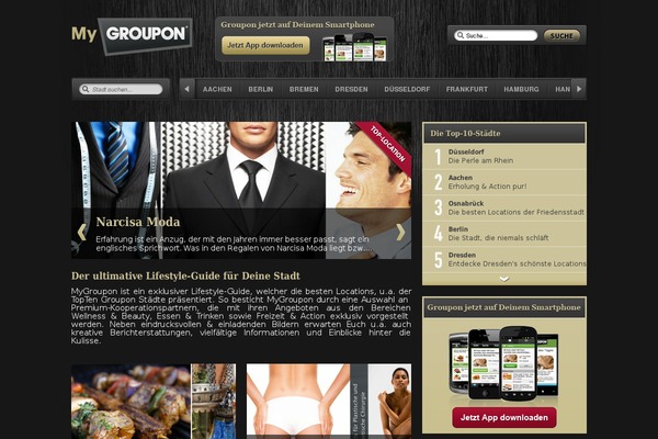 mygroupon theme websites examples