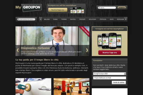Mygroupon theme site design template sample