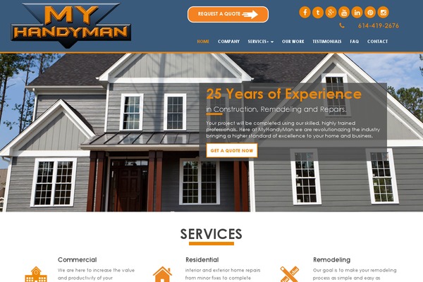 Site using Accordion plugin