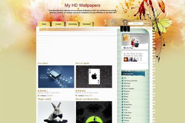 Watercolor theme site design template sample