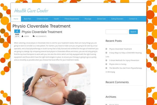 Medicine theme site design template sample