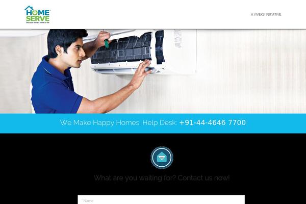 myhomeserveindia.com site used Evolux