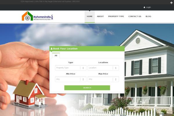 RealEstate theme site design template sample