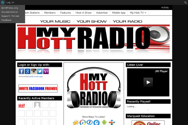 Site using BuddyPress Social plugin
