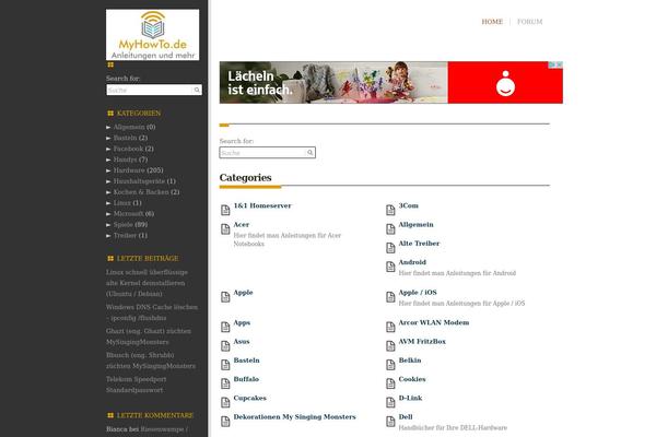 Site using Collapsing Categories List plugin
