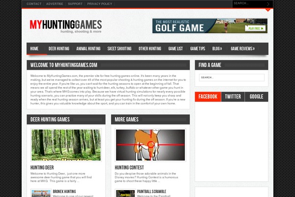 Gameleon theme site design template sample