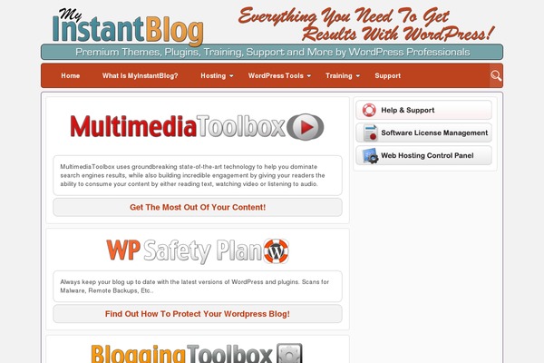 myinstantblog.com site used Ttbcommunity