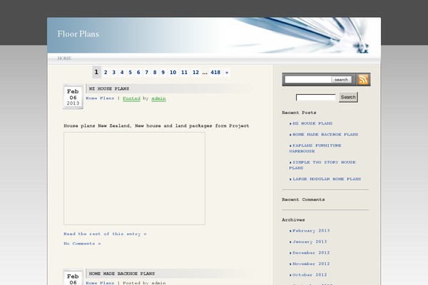 glass theme site design template sample