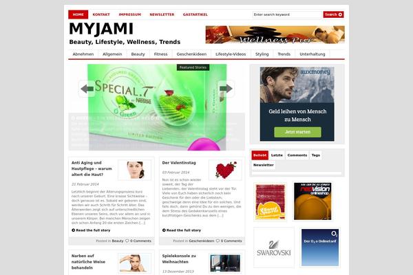 Gazette theme site design template sample