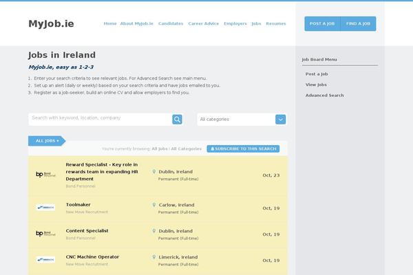 Jobeleon theme site design template sample