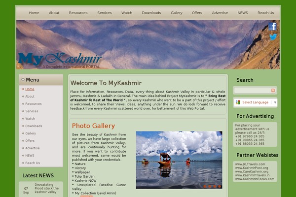 Site using Blog-sidebar-widget plugin