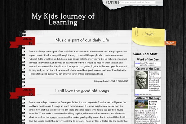 Anarcho Notepad theme site design template sample