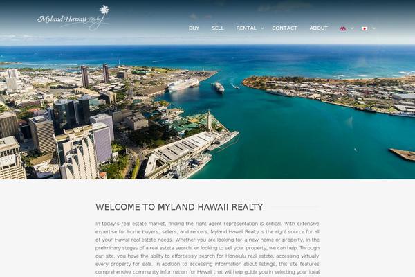 Realty theme site design template sample
