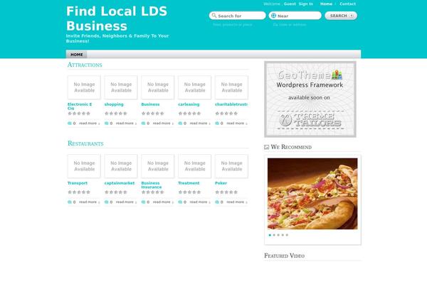 GeoTheme theme site design template sample