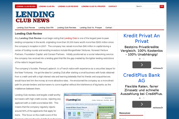 mylendingclubreview.com site used Newswire Light