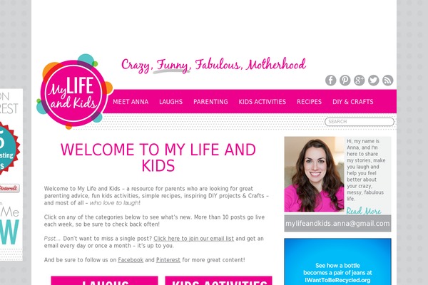 mylifeandkids.com site used Brunchpro-v445
