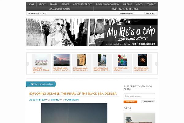 mylifesatrip.com site used Jen