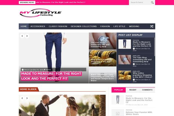 NanoMag theme site design template sample