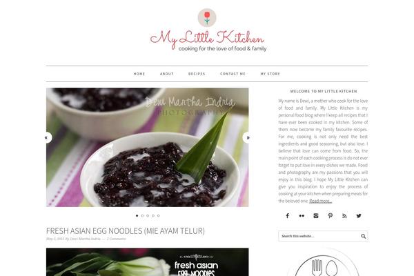 Foodie Pro theme site design template sample