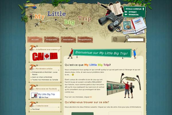 mylittlebigtrip.com site used Destination