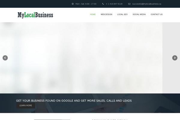 Constructo theme site design template sample