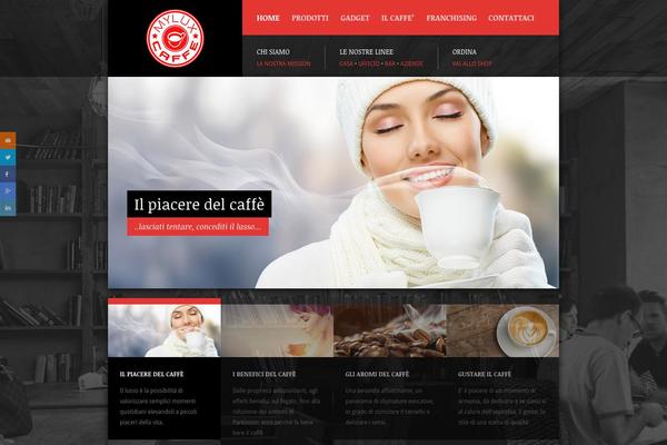 Coffee Shop theme site design template sample