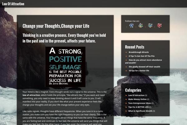 Site using WordPress Calls to Action plugin