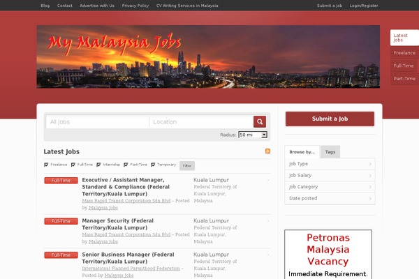 Site using Fxtender-pro-jobroller plugin