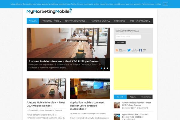 Magazon theme site design template sample