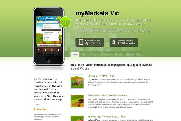Iphone App theme site design template sample