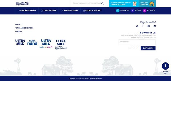mymilk.com site used Ultras