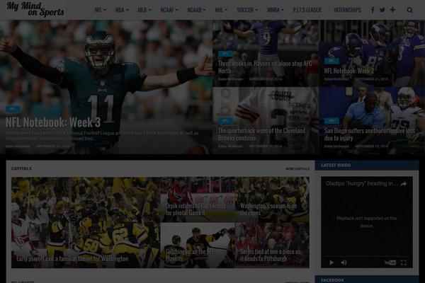 Top News theme site design template sample