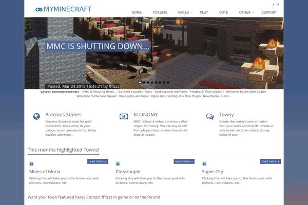 Mmc theme site design template sample