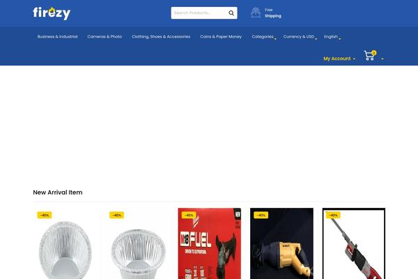 firezy theme site design template sample