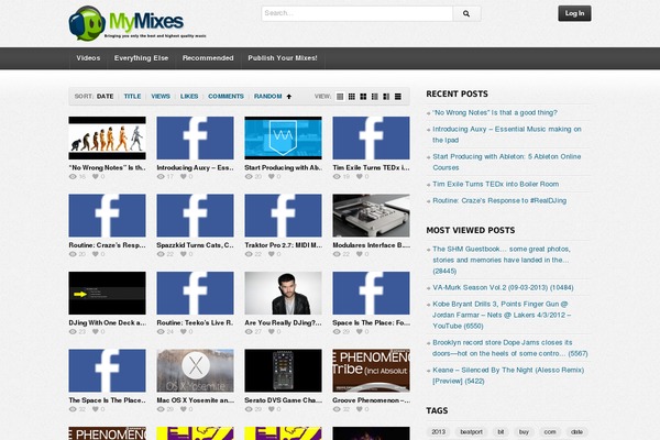 deTube theme site design template sample