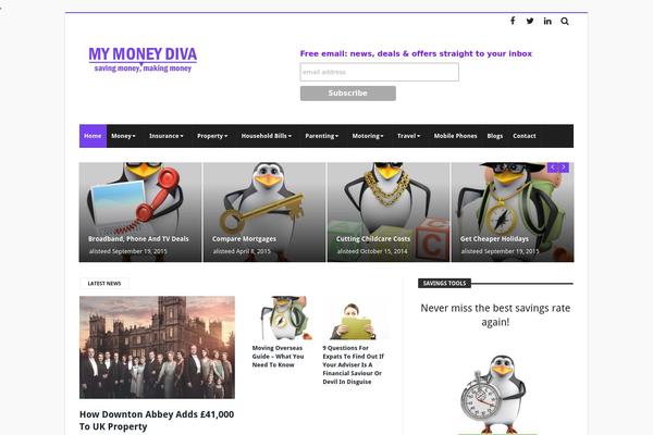 Magic Mag theme site design template sample