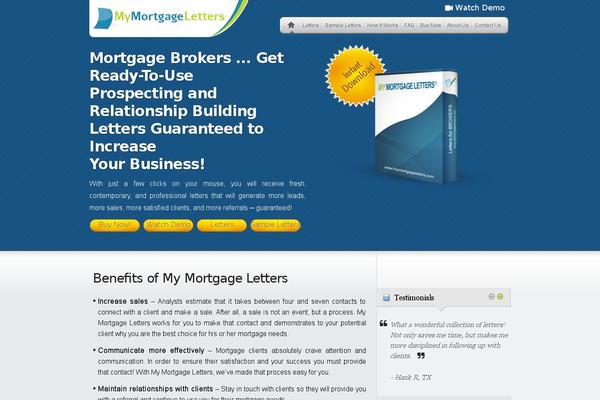 mymortgageletters.com site used MyProduct