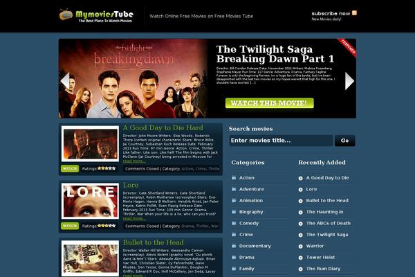 mymoviestube.com site used Classictheme