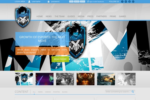 mym theme websites examples