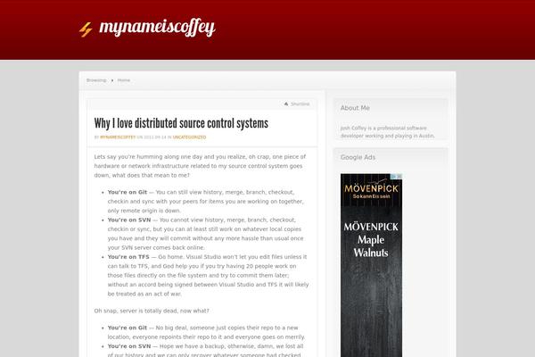 News theme site design template sample